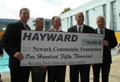 photo of Hayward Industries helping Newark in debt