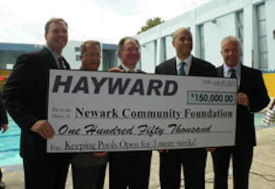 photo of Hayward Industries helping Newark in debt
