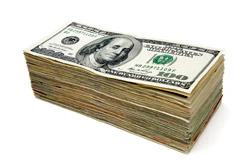 photo of stack of $100 bills