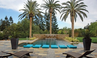 photo of deep swimming pool in California