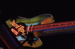 photo of Hard Rock Cafe guitar in Las Vegas