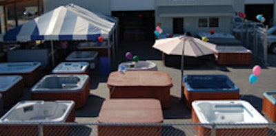 photo of outdoor spa sale
