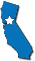 graphic of the state of California