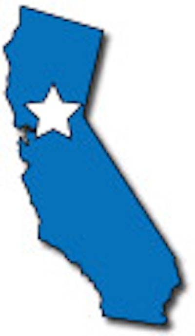 graphic of the state of California