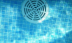 photo of pool drain