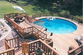 photo of aboveground pool