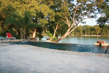 photo of fiberglass pool