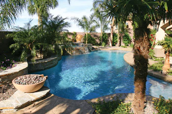 photo of finished pool project based on computer design
