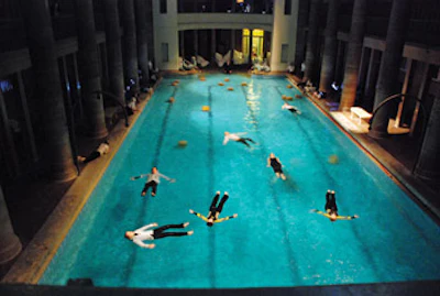 photo of a play performed in a pool
