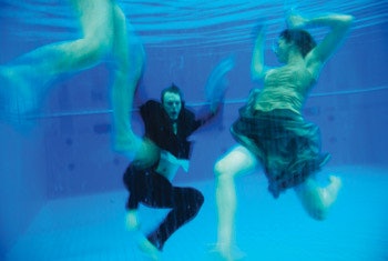 photo of underwater performers