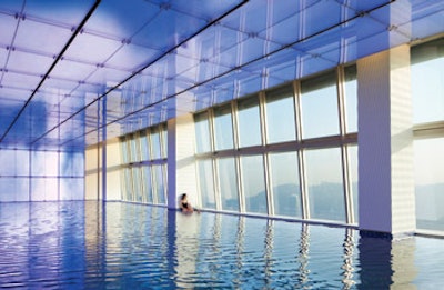 photo of world's highest swimming pool