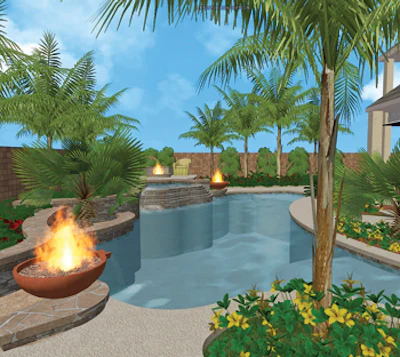 rendering of pool project