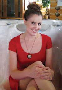 photo of Rebekah Decker, marketing manager for Spring Dance Hot Tubs
