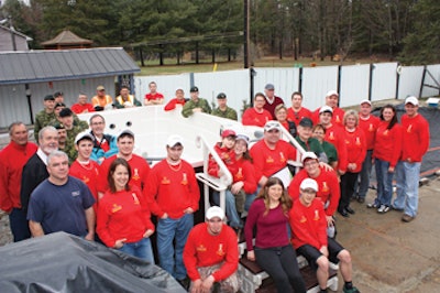 photo of Canadian pool and spa dealers who volunteered