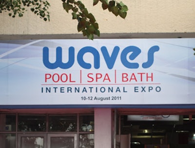 photo of Waves Pool, Spa, and Bath International Expo sign