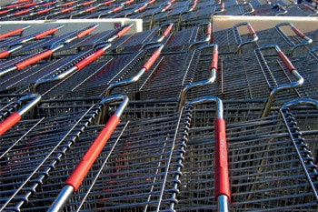 photo of Costco shopping carts