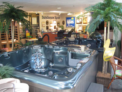 photo of New England Spas showroom