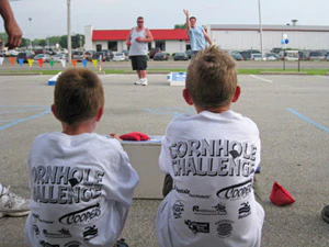 photo of two kids at a Mermaid sponsored charity event