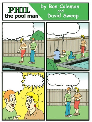 cartoon of Phil The Pool Man