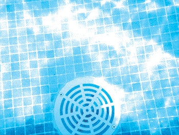 photo of swimming pool drain