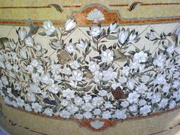 photo of pool tile art