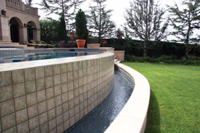 photo of pool tile art