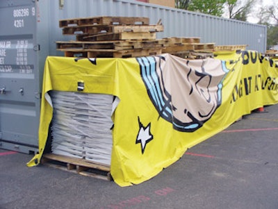 photo of recycled pool liners