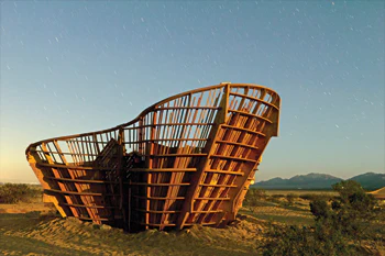 photo of yucca crater art project