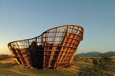 photo of yucca crater art project