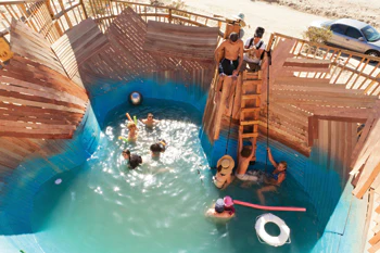 photo of yucca crater art project