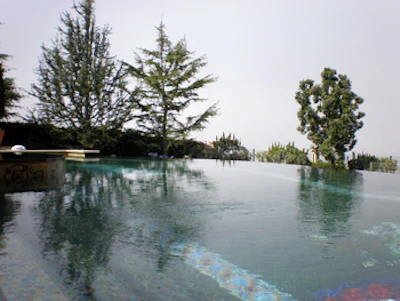photo of pool tile art