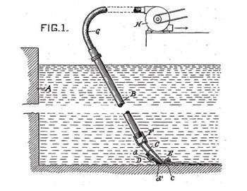 drawing of early pool cleaner