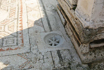 photo of artistic pool drain