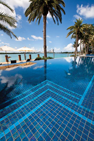photo of pool tile art