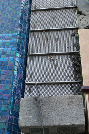 photo of pool tile art