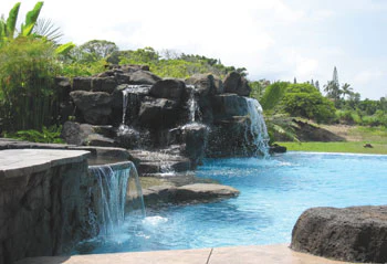 photo of pool builti using given resources in Hawaii