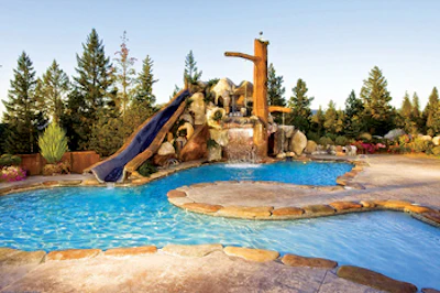 photo of hot tub in mining cave