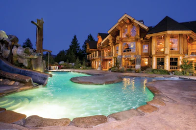 photo of hot tub in mining cave