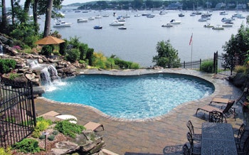 photo of pool with vinyl liner