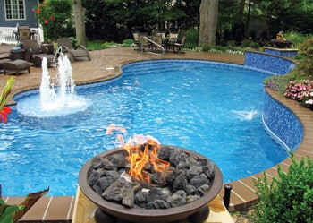 photo of pool with vinyl liner