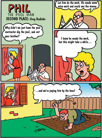 2nd Place winner of Phil the Poolman caption contest