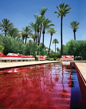 photo of red pool at Murano Hotel Marrakech