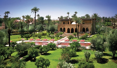 photo of red pool at Murano Hotel Marrakech