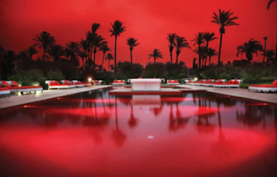photo of red pool at Murano Hotel Marrakech