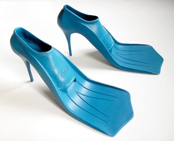 photo of high-heeled flippers