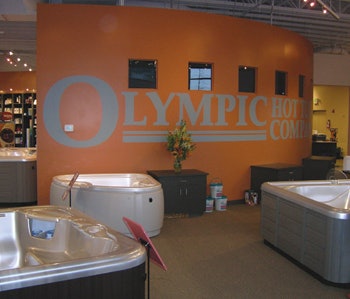 image of interior of Olympic Hot Tubs in Seattle