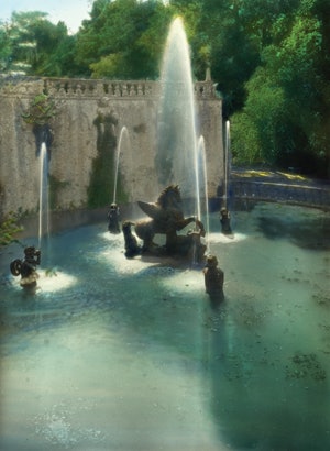Fountain of Pegasus, Villa Lante in Lazio, Italy