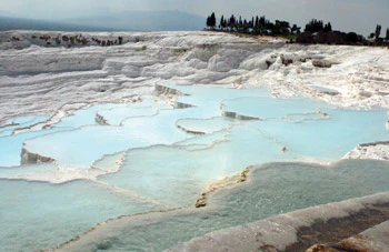 photo of geologic calcium carbonate formation