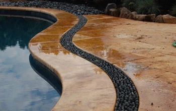 photo of pool using coping surfacing