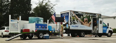 photo of moving van at PSP show
